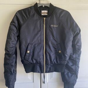 Southpole Women’s Black Nylon Bomber Jacket Sz‎ Small